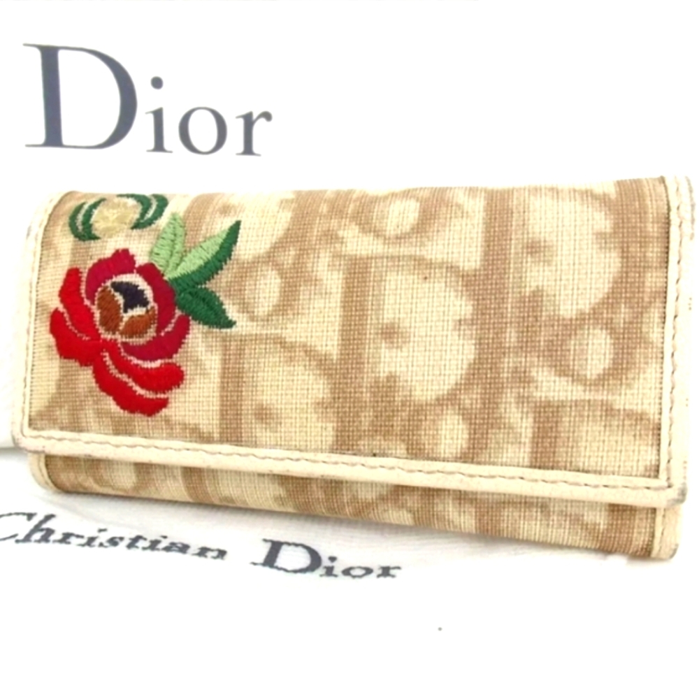 Christian Dior Trotter Embroidery Key Holder PVC/Leather - Picture 5 of 12